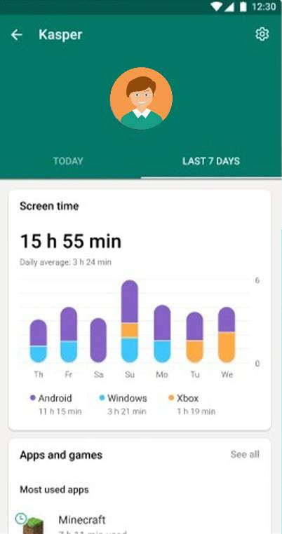 Microsoft Family Safety app